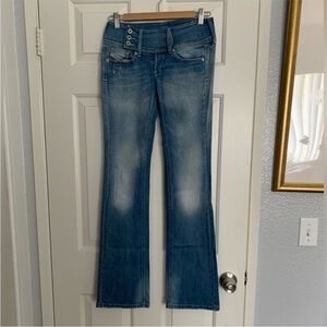 NWOT Diesel High Rise Slim Bootcut Jeans 26W 32L